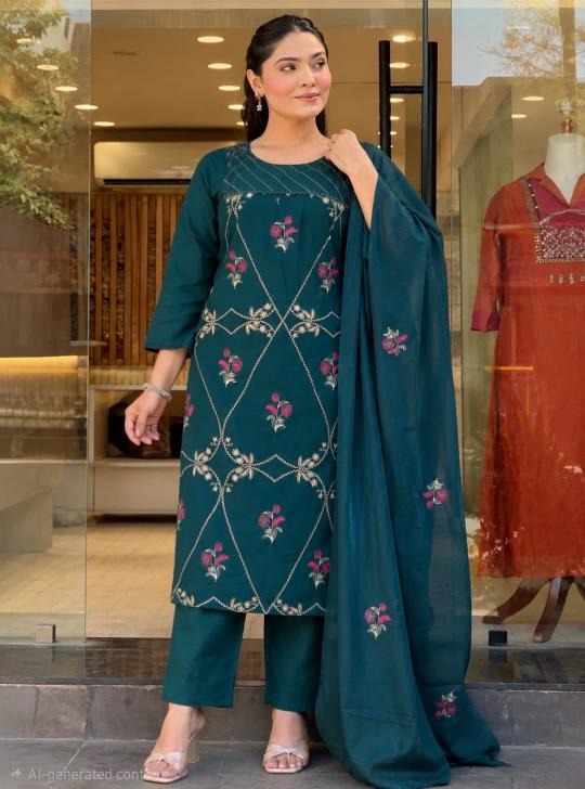 Jaipuri 3pcs wholesale readymade kurti online